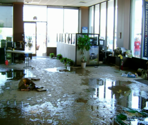 commercial water damage repair in Plano