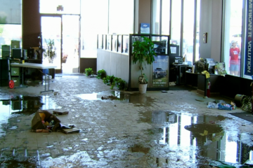 commercial water damage repair in Plano
